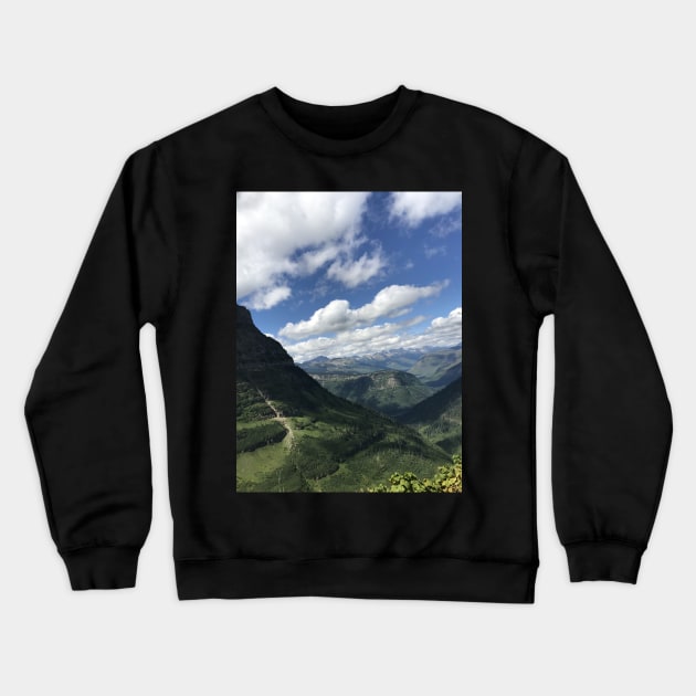 Dreamy Mountain Valley Crewneck Sweatshirt by Sparkleweather